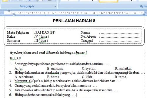 Detail Buku Pai Kelas 5 Sd Nomer 49