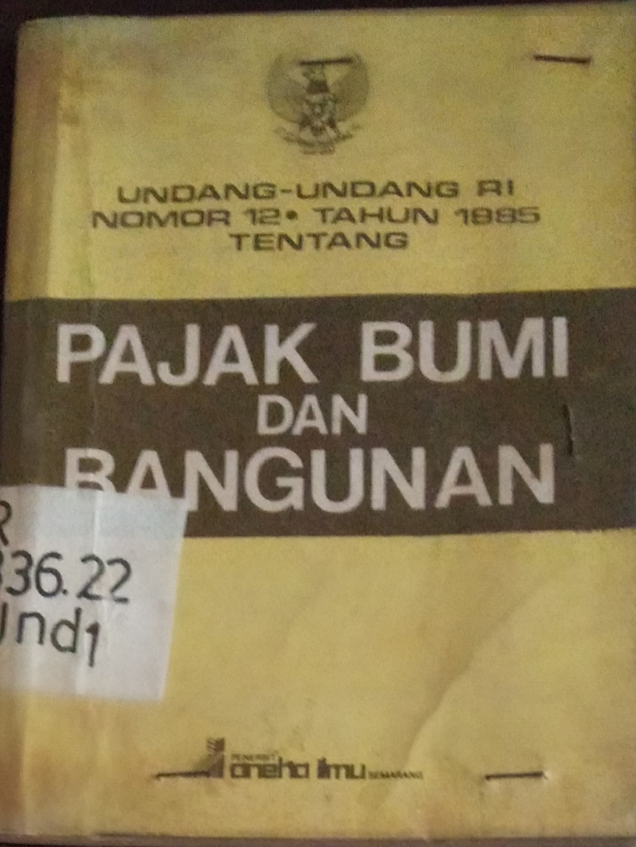 Detail Buku Pajak Bumi Dan Bangunan Nomer 47