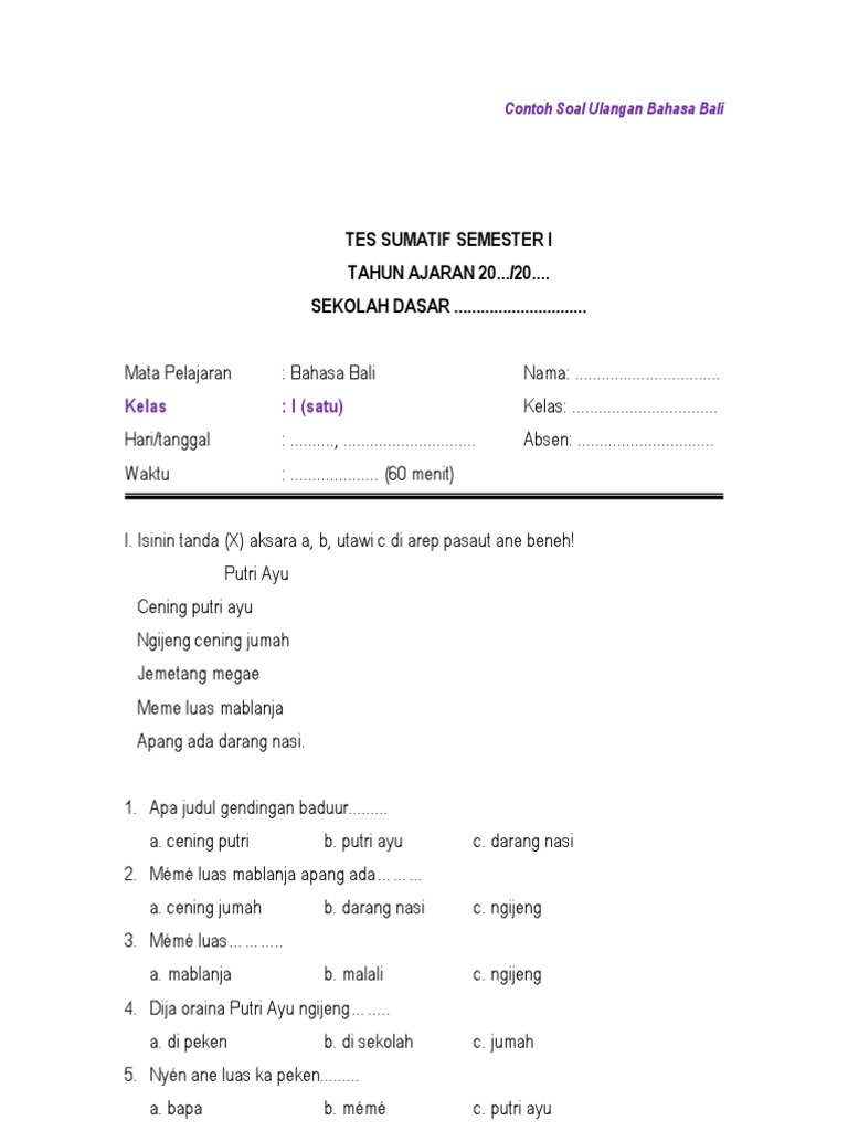 Detail Buku Paket Bahasa Bali Kelas 11 Nomer 37