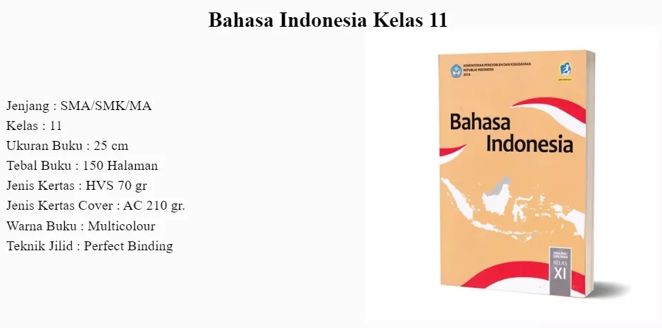 Detail Buku Paket Bahasa Indonesia Kelas 11 Kurikulum 2013 Revisi 2017 Nomer 51