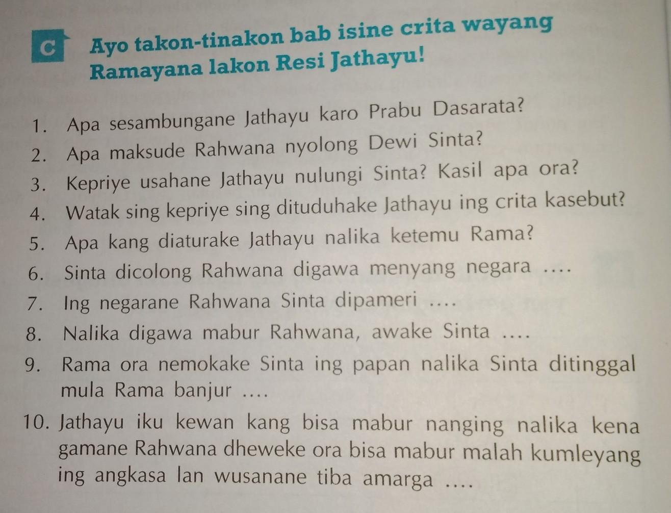 Detail Buku Paket Bahasa Jawa Kelas 6 Kurikulum 2013 Nomer 21
