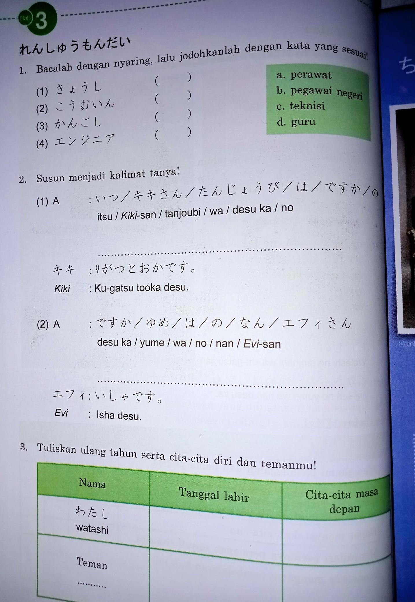 Detail Buku Paket Bahasa Jepang Kelas X Nomer 23