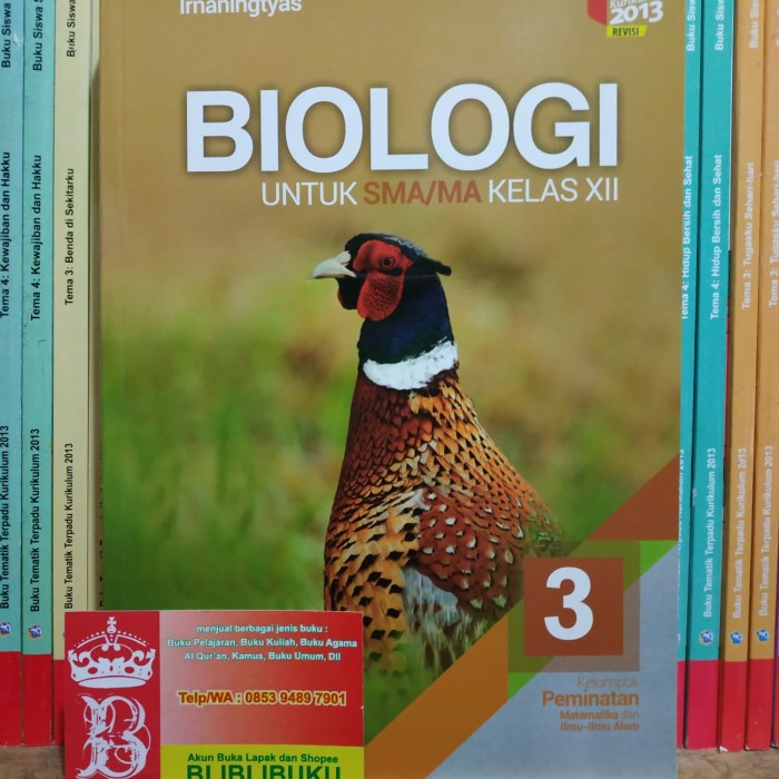 Detail Buku Paket Biologi Kelas 12 Kurikulum 2013 Revisi Nomer 17