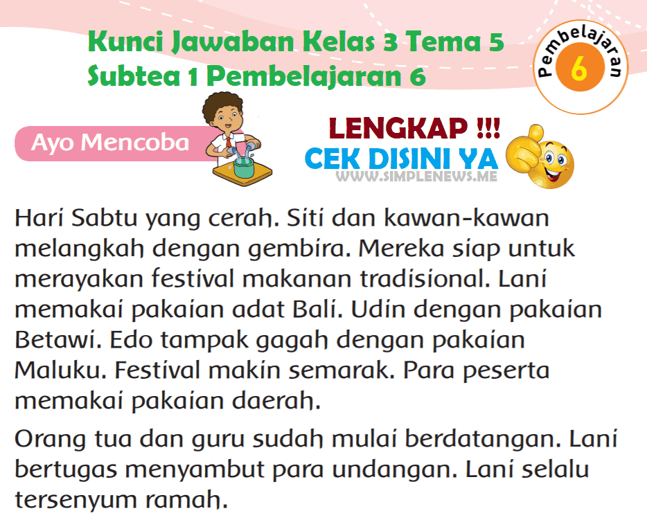 Detail Buku Paket Kelas 3 Tema 5 Nomer 44