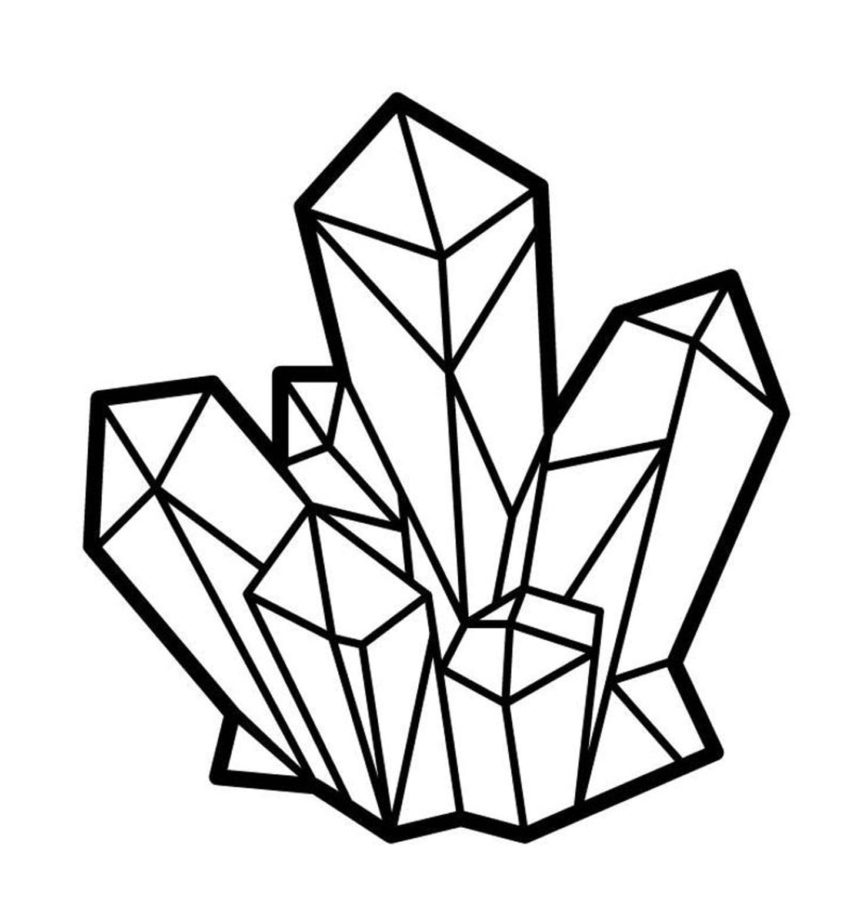 Detail Ausmalbild Kristall Nomer 17