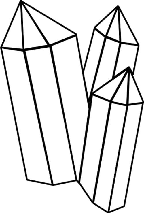 Detail Ausmalbild Kristall Nomer 18