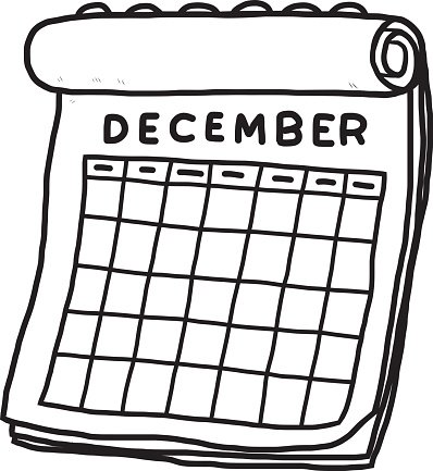Detail December Calendar Clipart Nomer 2