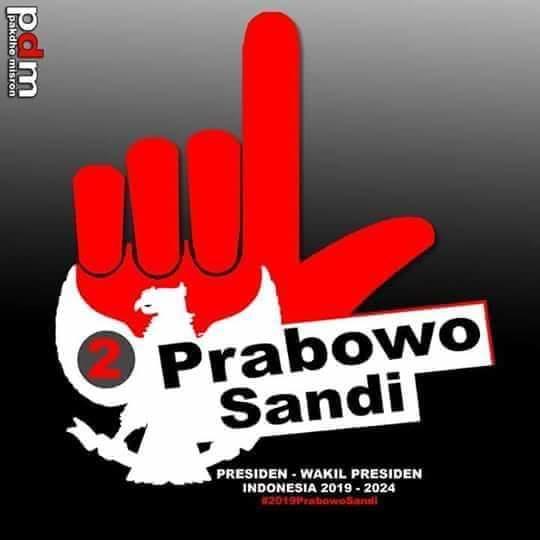 Detail Download Logo Dua Jari Prabowo Sandi Nomer 46