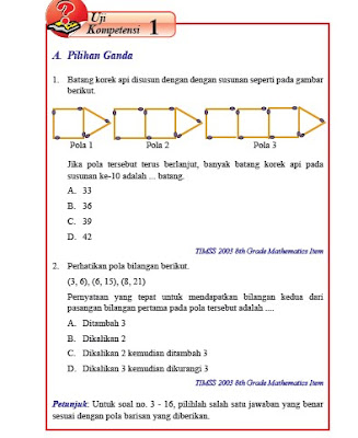 Detail Buku Paket Matematika Kelas 8 Kurikulum 2013 Semester 1 Nomer 51