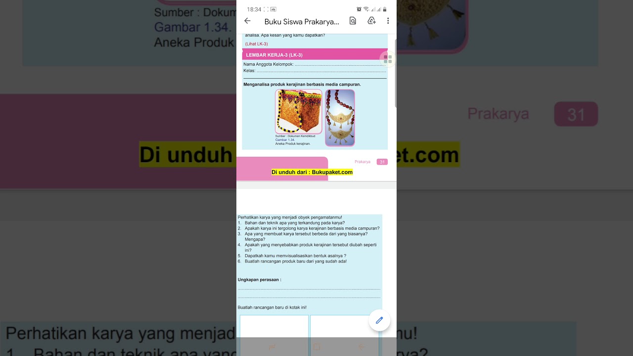 Detail Buku Paket Prakarya Nomer 48