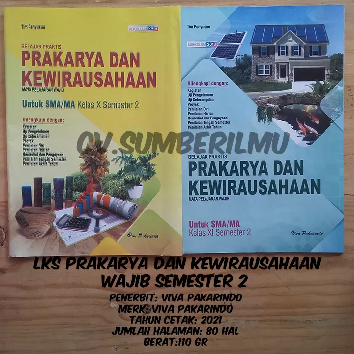 Detail Buku Paket Prakarya Dan Kewirausahaan Kelas 11 Semester 2 Nomer 27