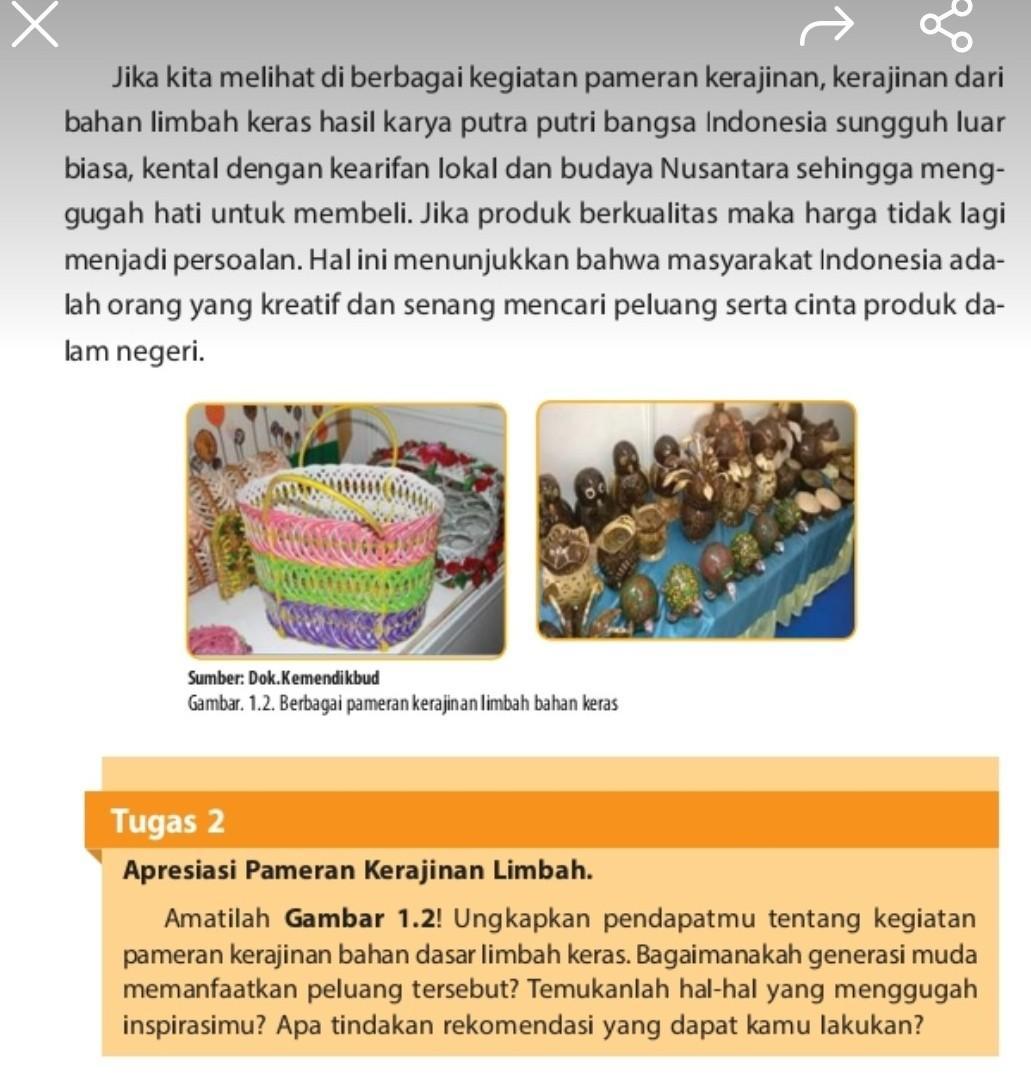 Detail Buku Paket Prakarya Kelas 8 Semester 1 Nomer 44