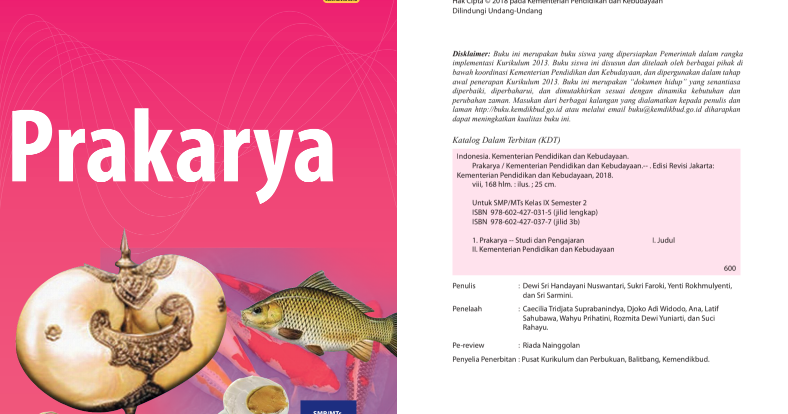 Detail Buku Paket Prakarya Kelas 9 Nomer 39