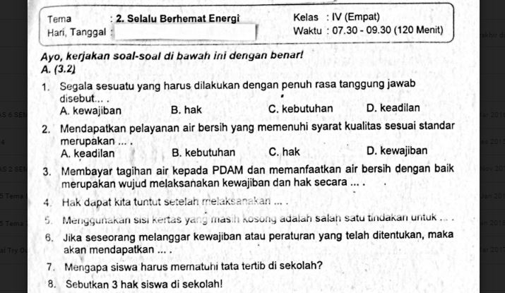 Detail Buku Paket Tema 2 Kelas 4 Nomer 19