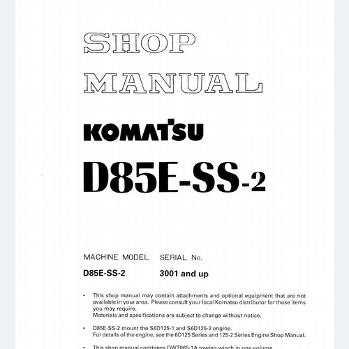 Detail Buku Panduan Dozer D85ess Nomer 2