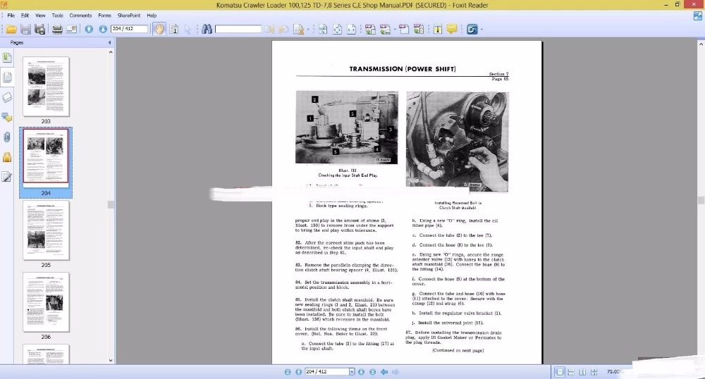 Detail Buku Panduan Dozer D85ess Nomer 33