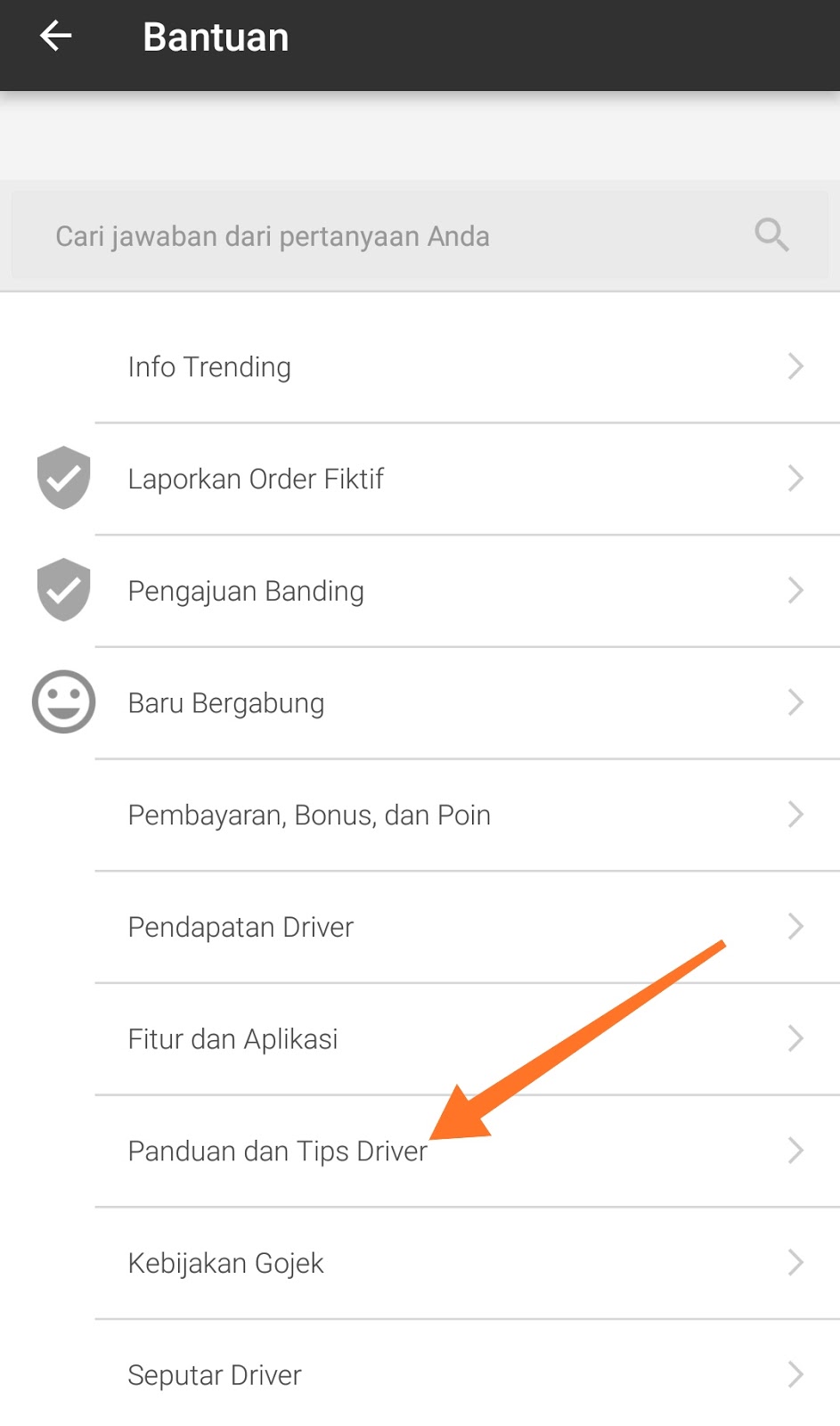 Detail Buku Panduan Driver Gojek Nomer 20