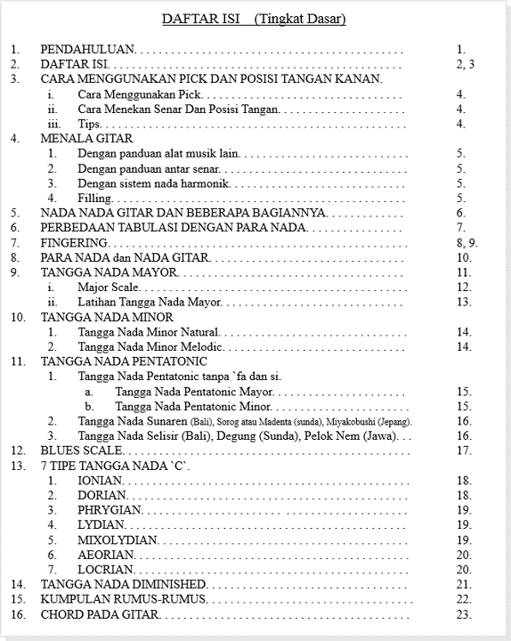 Detail Buku Panduan Gitar Nomer 17