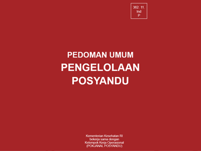 Detail Buku Panduan Kader Posyandu Nomer 30