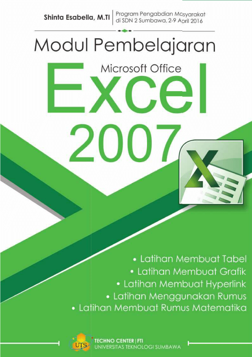 Detail Buku Panduan Microsoft Excel 2007 Nomer 2