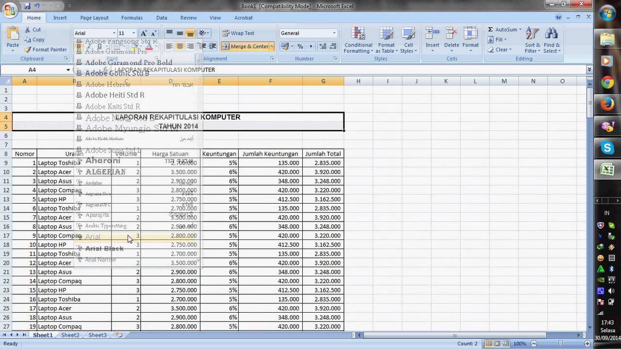 Detail Buku Panduan Microsoft Excel 2007 Nomer 39