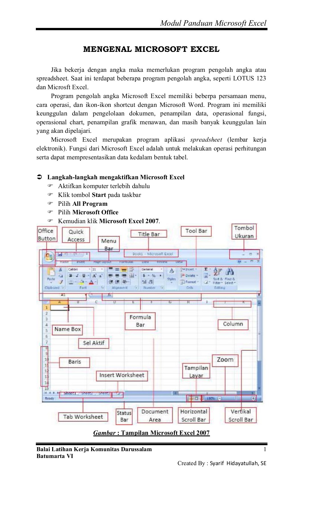 Detail Buku Panduan Microsoft Excel 2007 Nomer 51