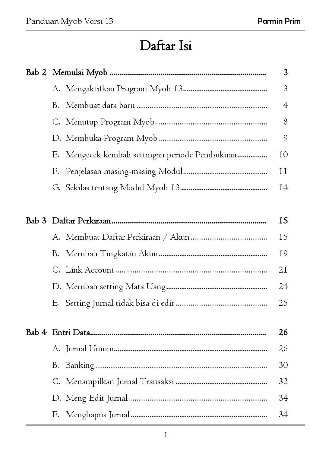 Detail Buku Panduan Myob Nomer 15