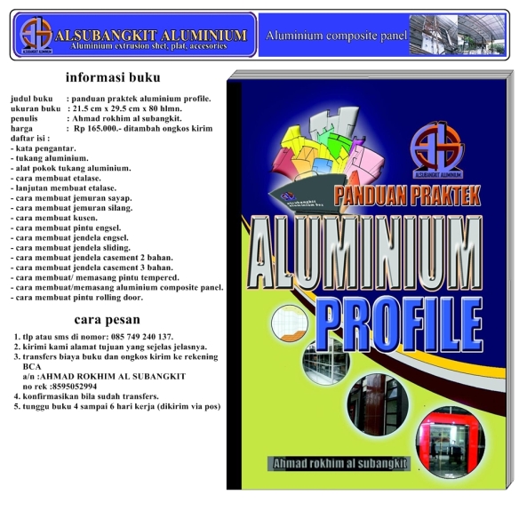 Detail Buku Panduan Praktek Aluminium Profile Nomer 2