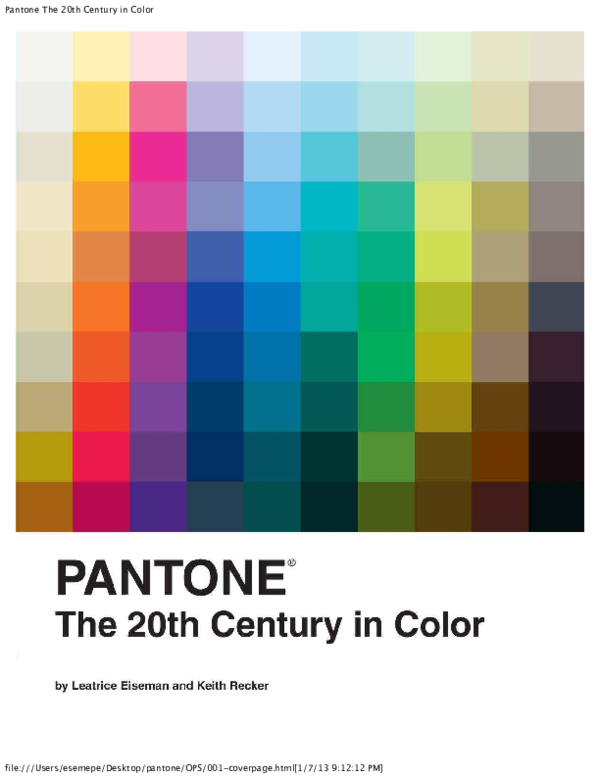 Detail Buku Pantone Color Nomer 47