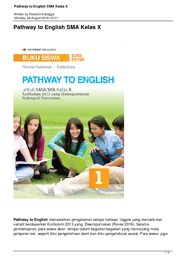 Detail Buku Pathway To English Kelas 11 Nomer 24