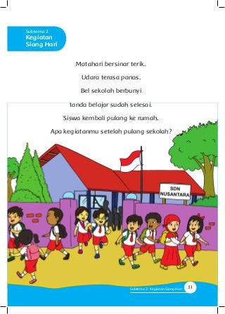 Detail Buku Pelajaran Sd Kelas 1 Tema 3 Nomer 12