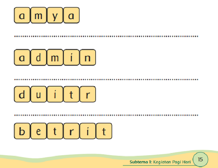 Detail Buku Pelajaran Sd Kelas 1 Tema 3 Nomer 42