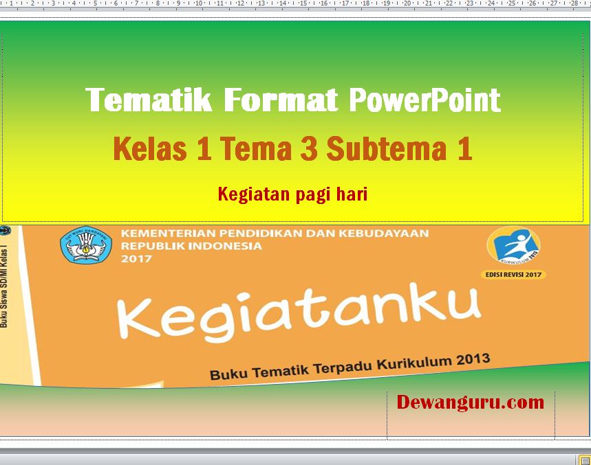 Detail Buku Pelajaran Sd Kelas 1 Tema 3 Nomer 43