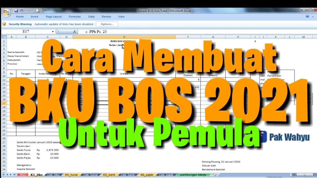 Detail Buku Pembantu Kas Sekolah Nomer 26