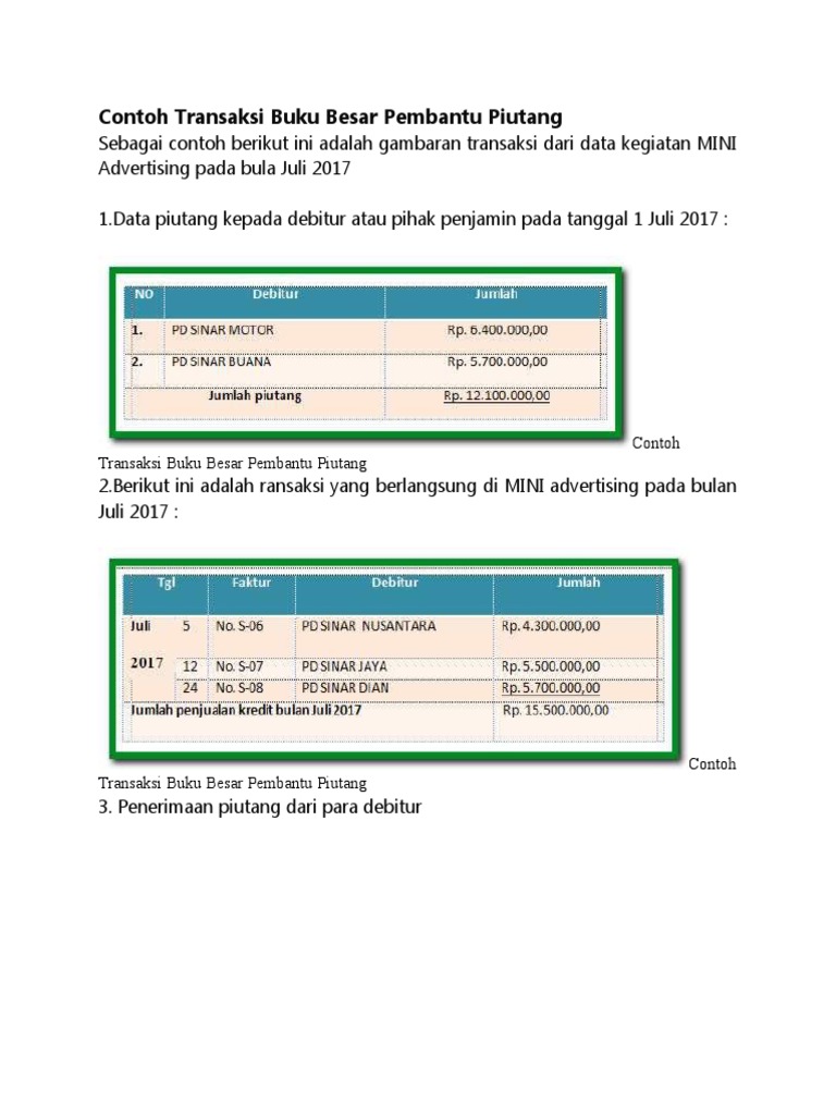 Detail Buku Pembantu Piutang Nomer 36