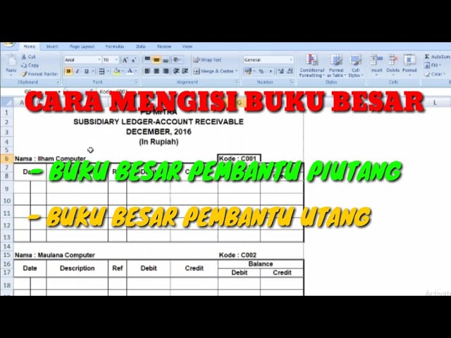 Detail Buku Pembantu Utang Dan Piutang Nomer 33