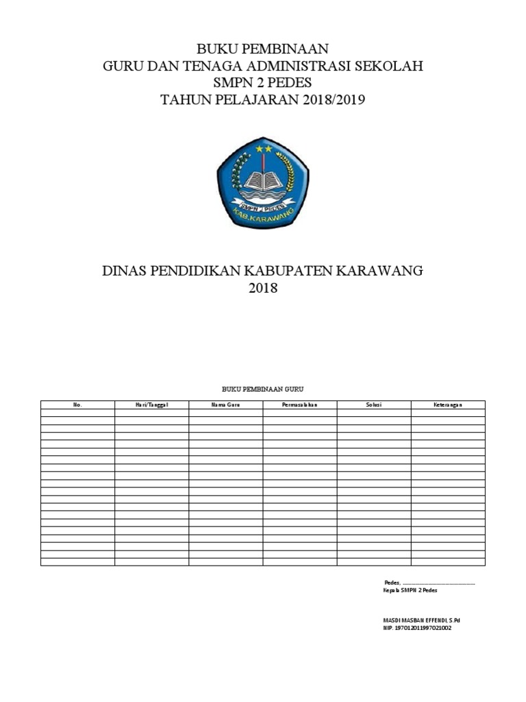 Detail Buku Pembinaan Guru Nomer 21