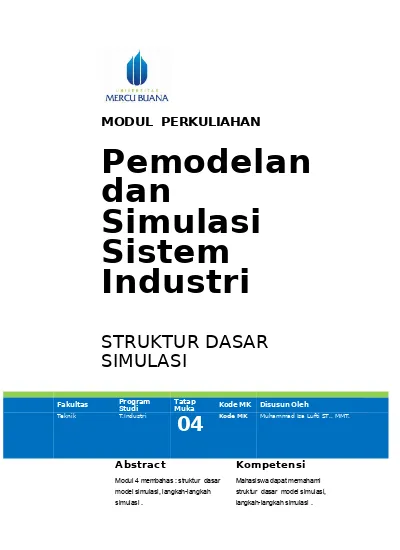 Detail Buku Pemodelan Dan Simulasi Sistem Nomer 41