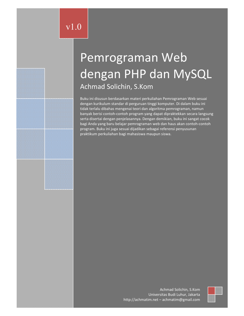 Detail Buku Pemrograman Web Nomer 36