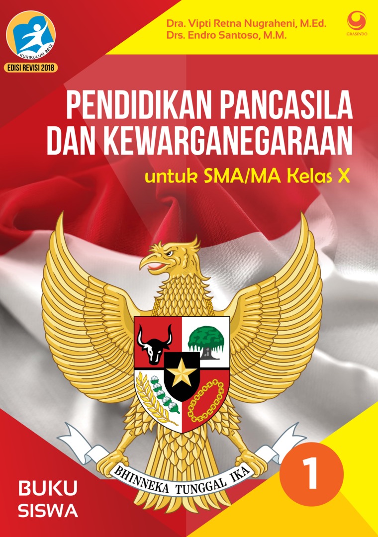 Detail Buku Pendidikan Pancasila Dan Kewarganegaraan Kelas X Nomer 4