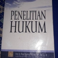 Detail Buku Penelitian Hukum Karangan Peter Mahmud Marzuki Nomer 36