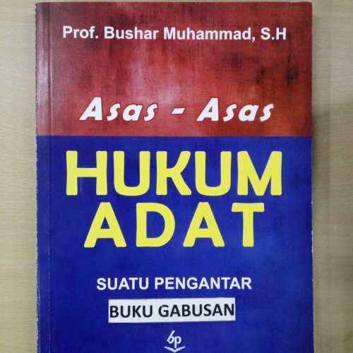 Detail Buku Pengantar Dan Asas Asas Hukum Adat Nomer 4