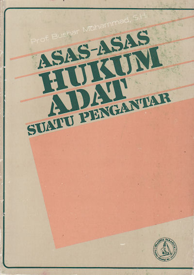 Detail Buku Pengantar Dan Asas Asas Hukum Adat Nomer 6