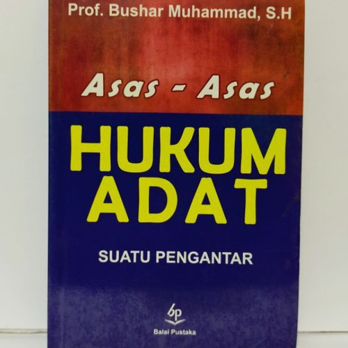 Detail Buku Pengantar Dan Asas Asas Hukum Adat Nomer 8