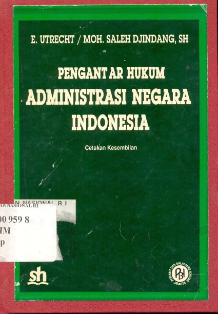 Detail Buku Pengantar Hukum Administrasi Negara Nomer 5