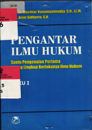 Detail Buku Pengantar Ilmu Hukum Nomer 31