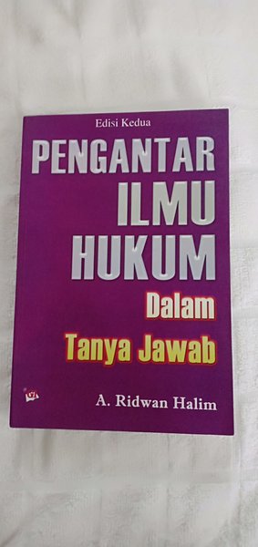 Detail Buku Pengantar Ilmu Hukum Nomer 47