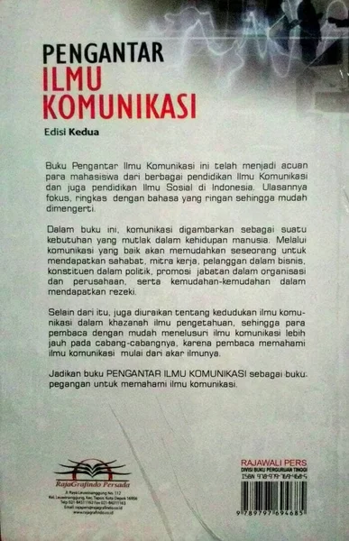 Detail Buku Pengantar Ilmu Komunikasi Hafied Cangara Nomer 17