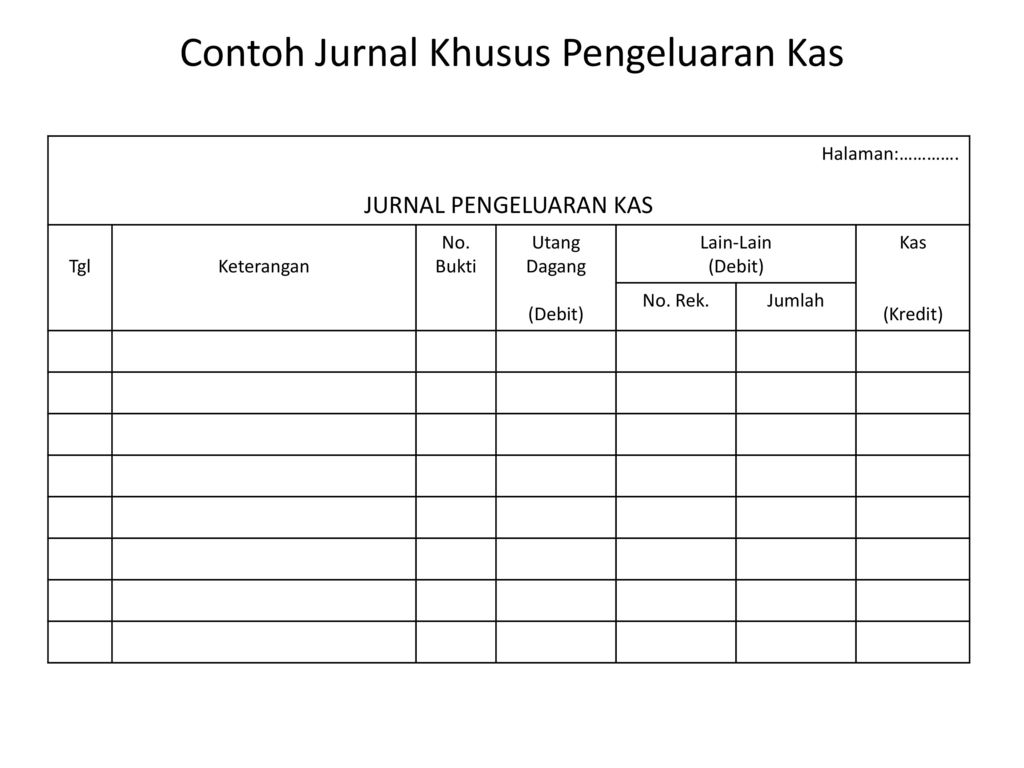 Detail Buku Pengeluaran Kas Nomer 42