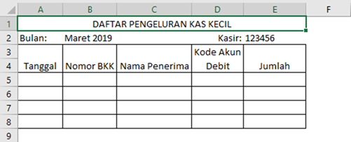 Detail Buku Pengeluaran Kas Nomer 44